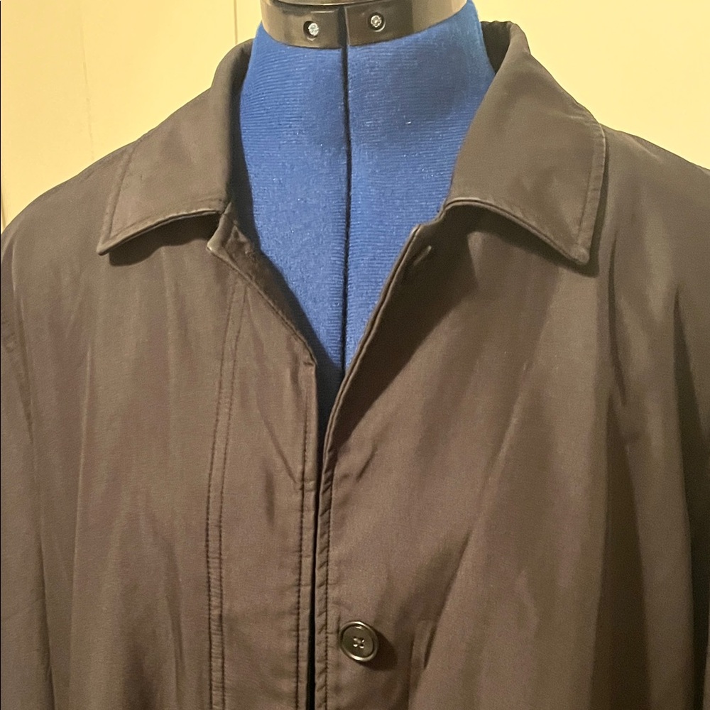 Old Navy Women's Black Medium Length Trench Coat Jacket Size XL - Picture 7 of 10